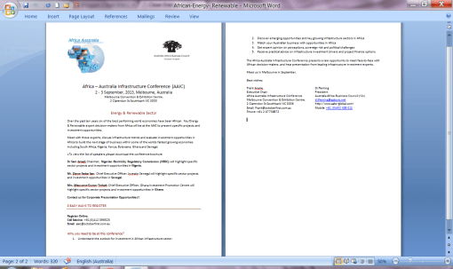 Africa- Australia conference