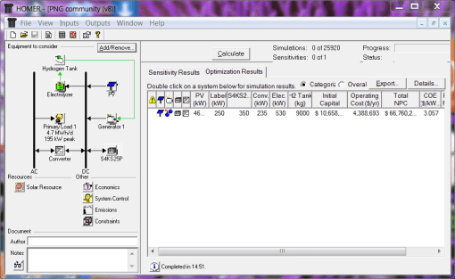 Battery 8hrs and Hydrogen 2 months autonomy